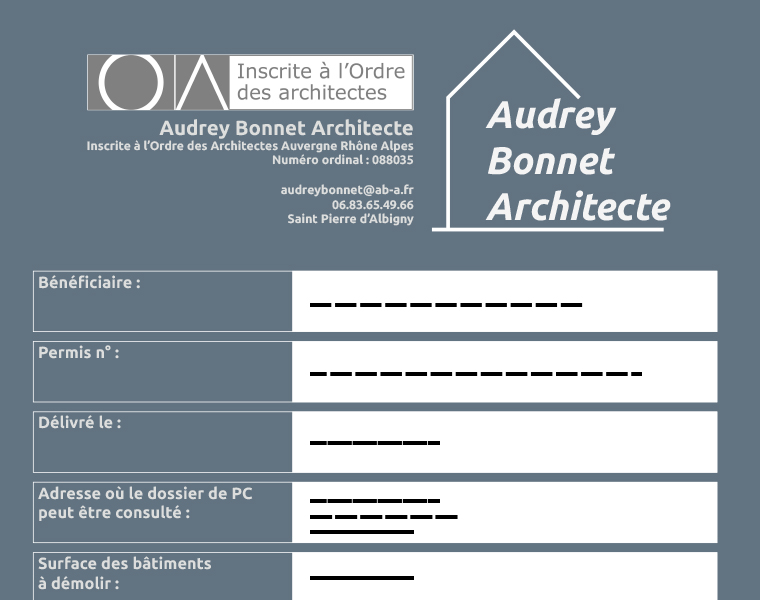 Après le dépôt de trois permis de construire, il est maintenant temps pour moi de vous laisser quelques semaines le temps de finaliser mon projet personnel.